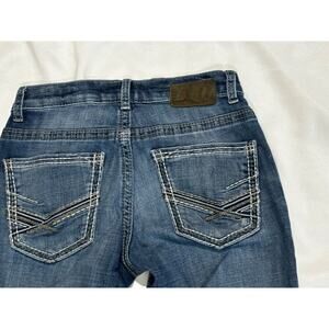 Buckle BKE Jeans Mens 28 R Alec Blue Straight Leg Casual Thick Stitch Western